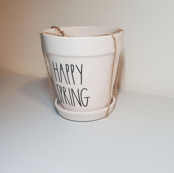 New Rae Dunn Happy Spring Planter - Picture 3 of 9